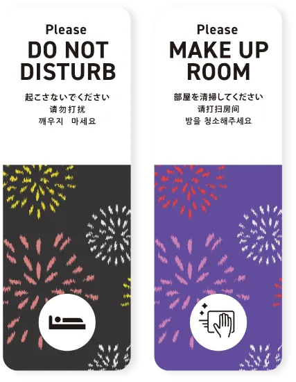 黒と紫の花火柄JP-pattern マグネットDDカード