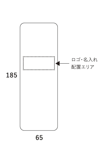JP-pattern マグネットDDカードの寸法図