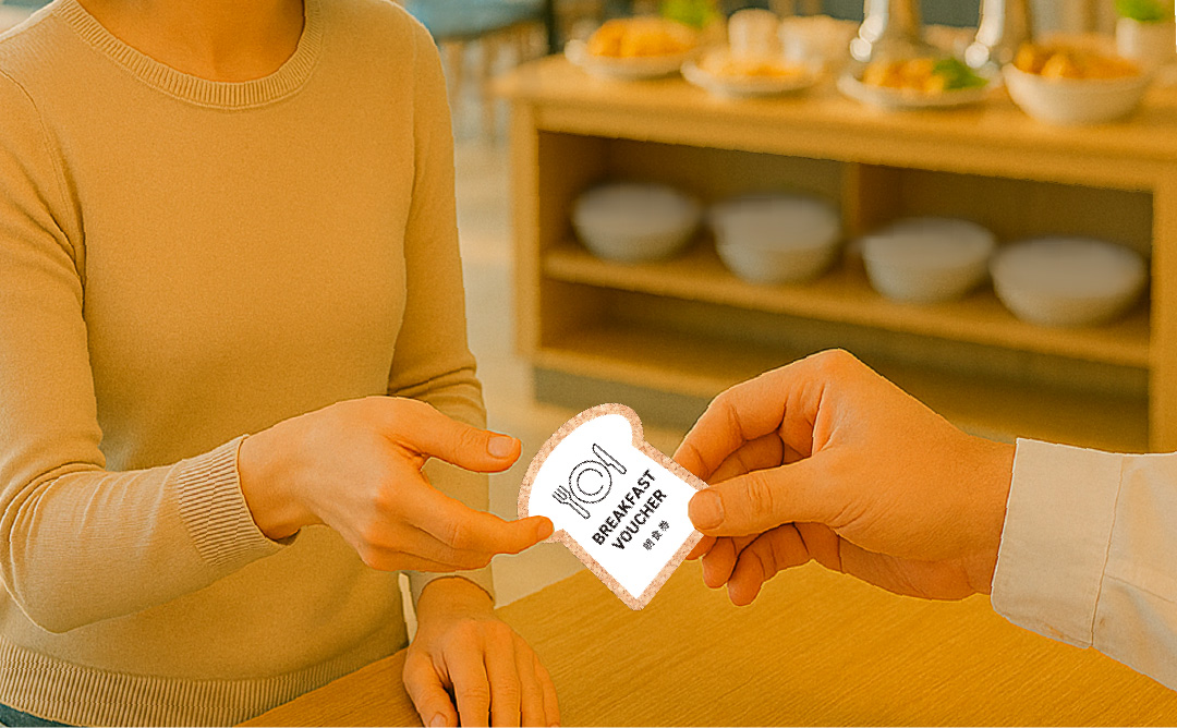 VOUCHER コルク朝食券の製品イメージ