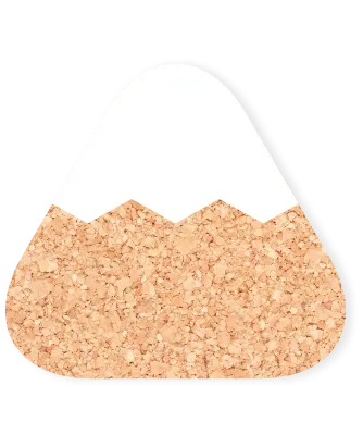 富士山型のJP-pattern コルクコースター
