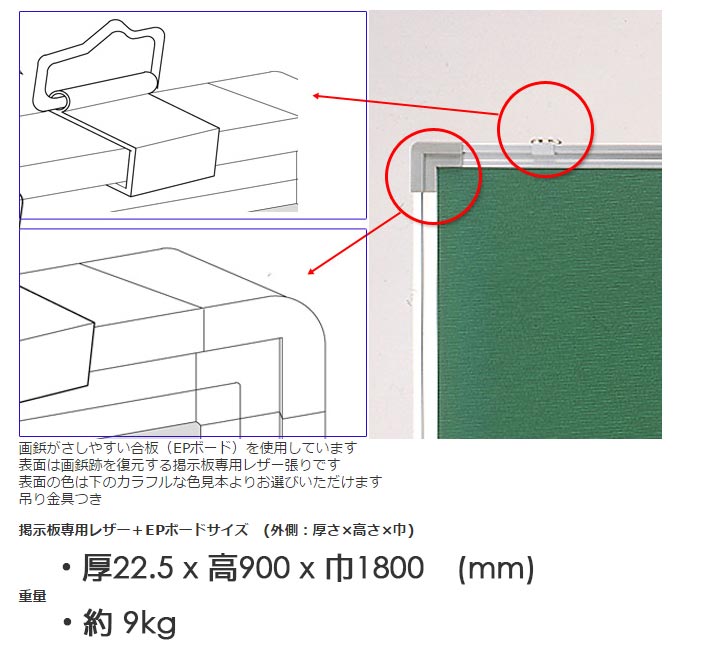 ���Ƥ������䤹��������EP�Ǽ���(Easy Pin up!)��EPK-918�ڹ�900x��1800mm�۷Ǽ�������